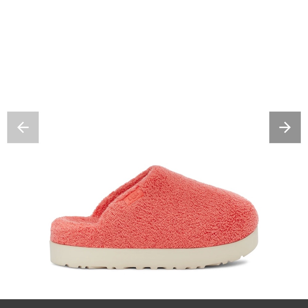 Ugg women’s slipper slides - fuzz sugar Terry - peach bliss
